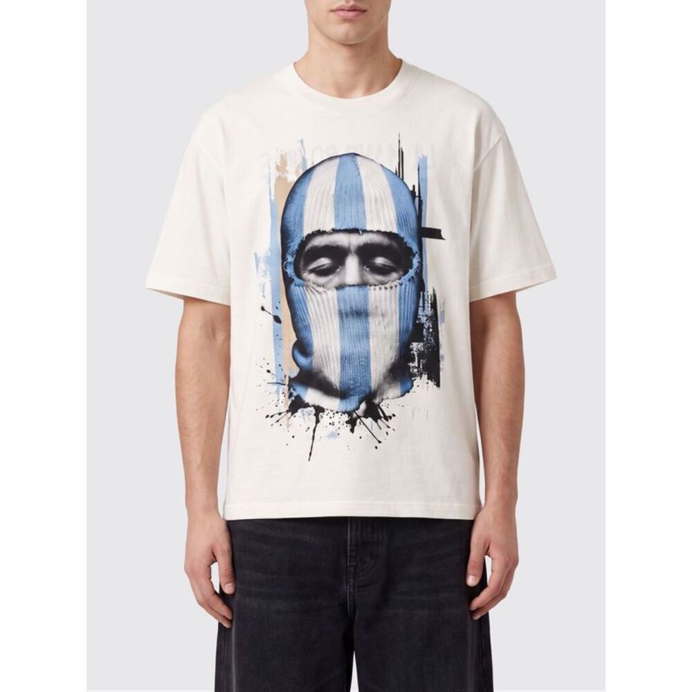 Ih Nom Uh Nit Crewneck Cotton T-Shirt With Graphic Print And Slogan